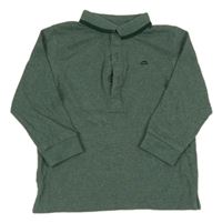 Khaki melírované polo tričko s dinosaurem Matalan