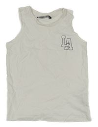 Bílé tílko s nápisem Terranova 