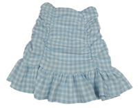 Světlemodro-bílá kostkovaná sukně Matalan