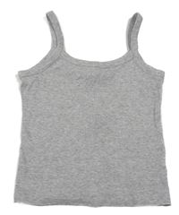 Šedý žebrovaný crop top H&M