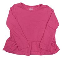 Růžová peplum tunika Lupilu