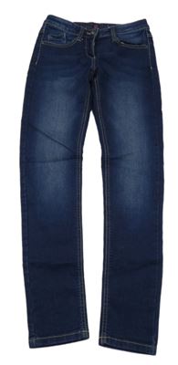 Tmavomodré skinny slim teplákové rifle S. Oliver