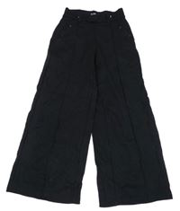 Černé flare kalhoty D-ZINE