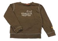 Hnědá mikina s logem PUMA