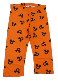 Červené capri legíny s Mickey Disney