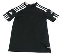 Černo-bílé funkční sportovní tričko Adidas