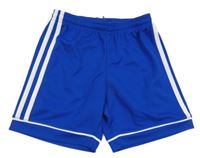 Safírovo-bílé funkční sportovní kraťasy Adidas