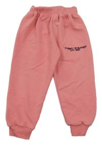 Korálové tepláky s logem Tommy Hilfiger