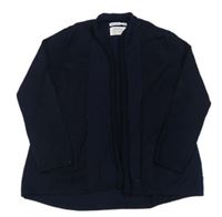 Tmavomodrý svetrový cardigan Zara