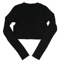 Černé crop triko H&M