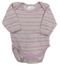 Růžovo-bílo-červené pruhované body