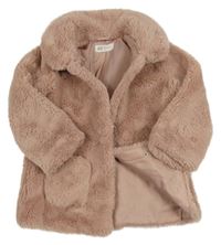 Starorůžová kožešinová podšitá bunda H&M