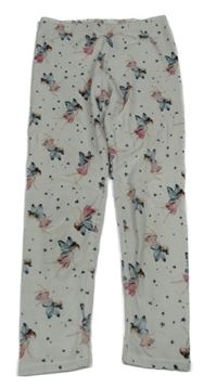 Smetanové plyšové legíny s vílami Next