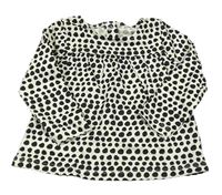 Světlebéžové puntíkaté triko Tu