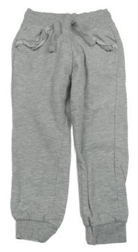 Šedé melírované tepláky s volánky Lily & Dan