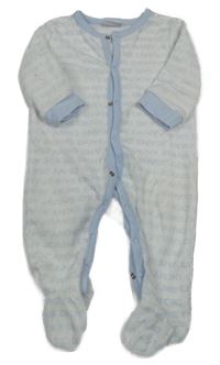 Bílý sametový overal s nápisy DKNY