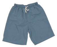 Modrošedé kraťasy Shein