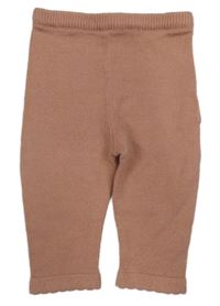 Starorůžové pletené tepláky