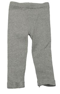 Šedé žebrované úpletové legíny zn. Primark