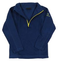 Tmavomodrá fleecová mikina 