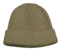 Béžová pletená čepice 