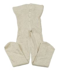 Světlebéžové melírované punčocháče H&M