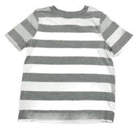 Bílo-šedé pruhované tričko Old Navy