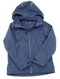 Modrošedá softshellová bunda s kapucí TCM