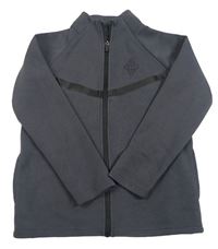 Tmavošedá propínací tech fleece mikina Primark