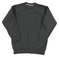 Tmavošedá mikina s 3D nápisem Matalan