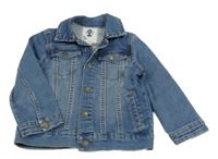 Modrá riflová tepláková bunda 