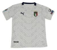 Bílo-šedo-tmavomodré vzorované sportovní tričko Puma