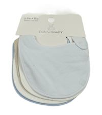 Nové - 5set - 5x froté bryndák - 2x světlemodrý + 2x bílý + 1x béžový Dunnes 