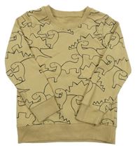 Písková mikina s diny 