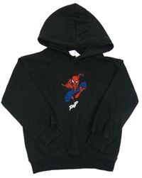 Černá mikina se Spidermanem a kapucí H&M