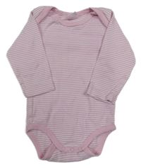 Růžovo-bílé pruhované body 