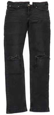 Tmavošedé skinny rifle s prošoupáním &Denim