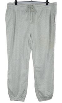 Nové - Dámské šedé melírované tepláky Primark 