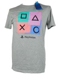 Nové - Pánské šedé tričko s potiskem Play Station 
