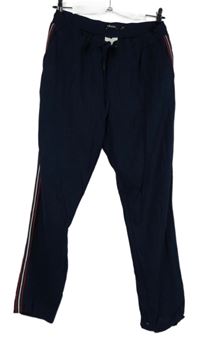 Dámské tmavomodré tepláky s pruhy Olsen 