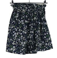 Dámská tmavomodrá kytičkovaná sukně Shein 