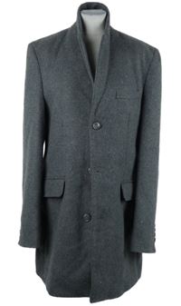 Pánský šedý vlněný kabát Tailored Garment 