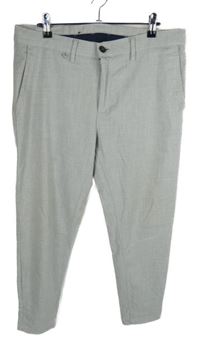 Pánské šedé chino kalhoty Zara vel. 32