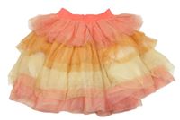 Růžovo-oranžová tylová sukně Billieblush