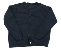 Tmavomodrý propínací svetr Dunnes