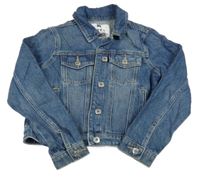 Modrá riflová crop bunda F&F