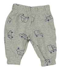 Světlešedé tepláky s auty Primark