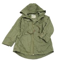 Khaki plátěná jarní parka s kapucí LC Waikiki