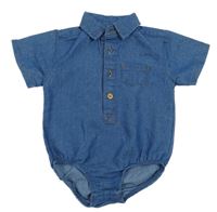 Tmavomodré košilové body riflového vzhledu Mick Mack 