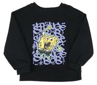 Černá mikina se Spongebobem